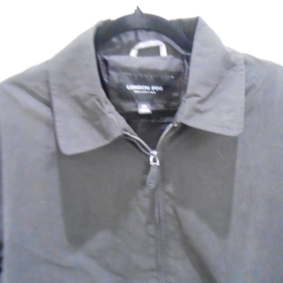 Men's Black London Fog Zip Front Golf Jacket Windbreaker-Size-LT-NWT - Picture 2 of 9
